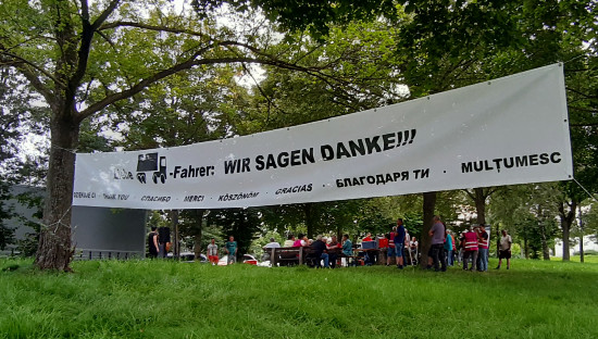 Ein Dank an die LKW-Fahrer
