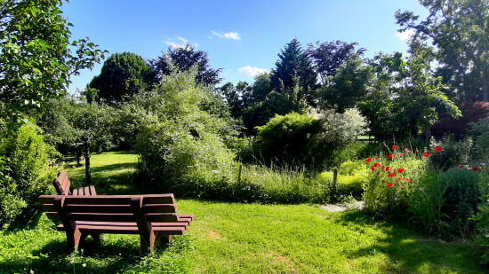 Sitzplatz am Teich