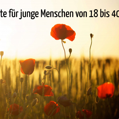 Flyer für junge Menschen von 18 bis 40 Jahren